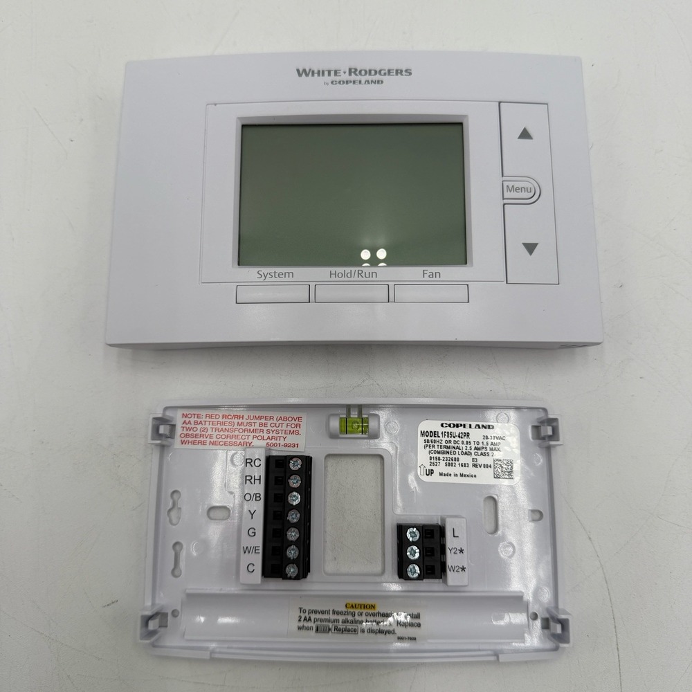 Emerson 1F85U-42PR Programmable Thermostat Tested With Back Cover